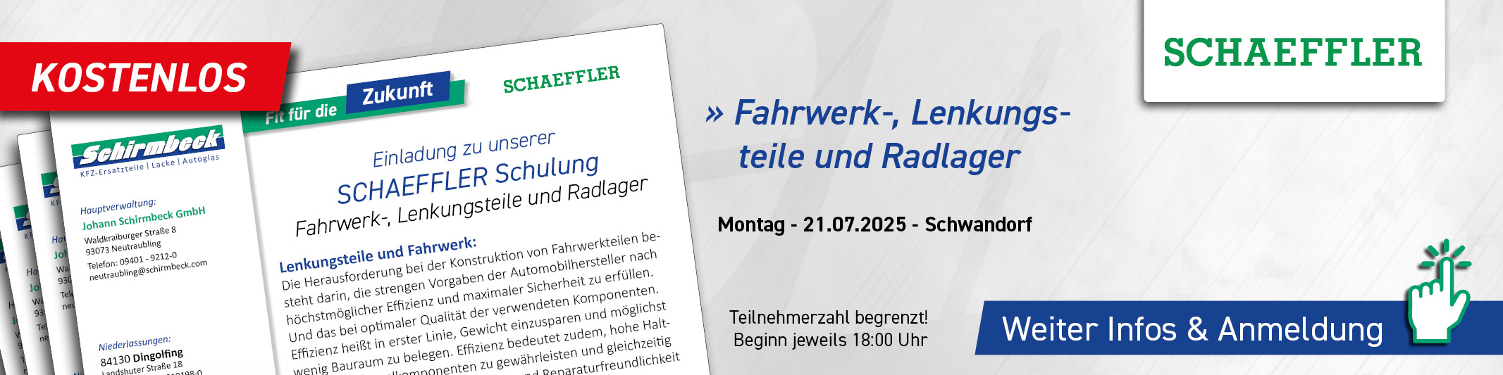 Schirmbeck Schaeffler Schulung Fahrwerk 2025