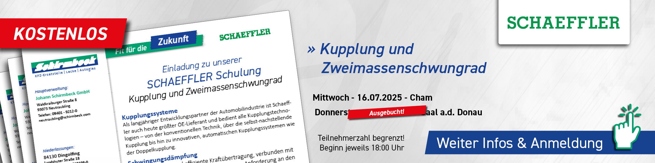 Schirmbeck Schaeffler Kupplung Schulung 2025