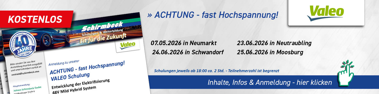 Schirmbeck Mild-Hybrid Valeo Schulung