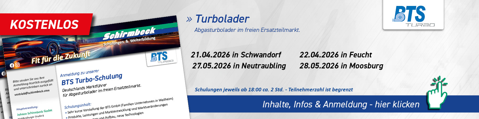 Schirmbeck BTS Turboladerschulung 2026