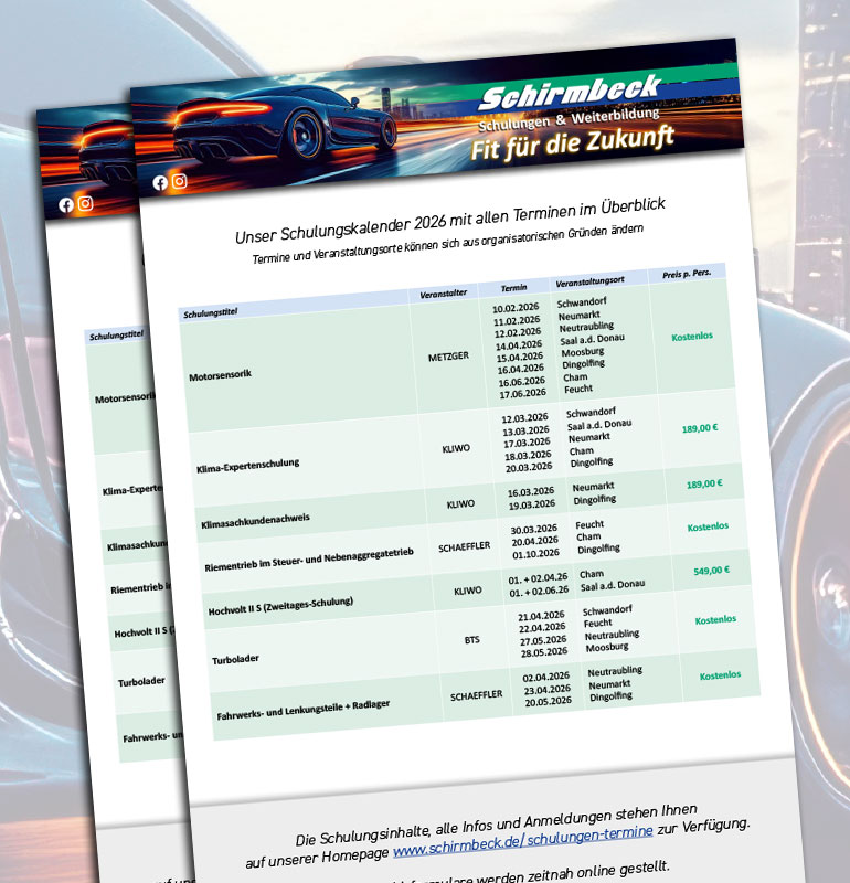 Schulungen 2026