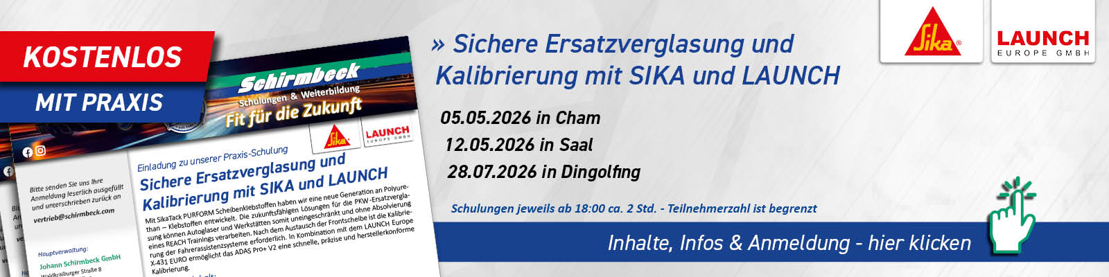 Schirmbeck SIKA LAUNCH Schulung